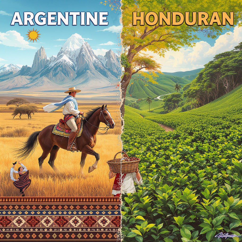 Imagen representativa de la cultura Argentina y Honduras